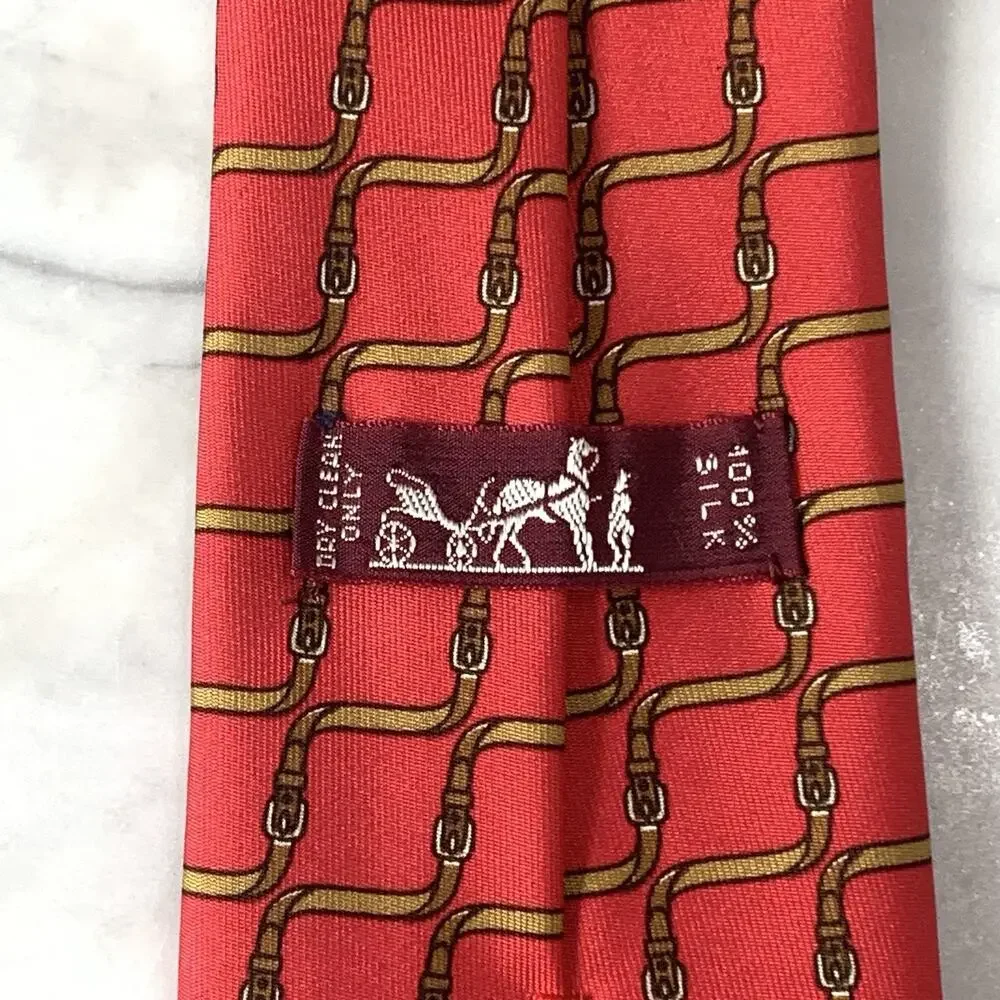 HERMES Tie Silk 55